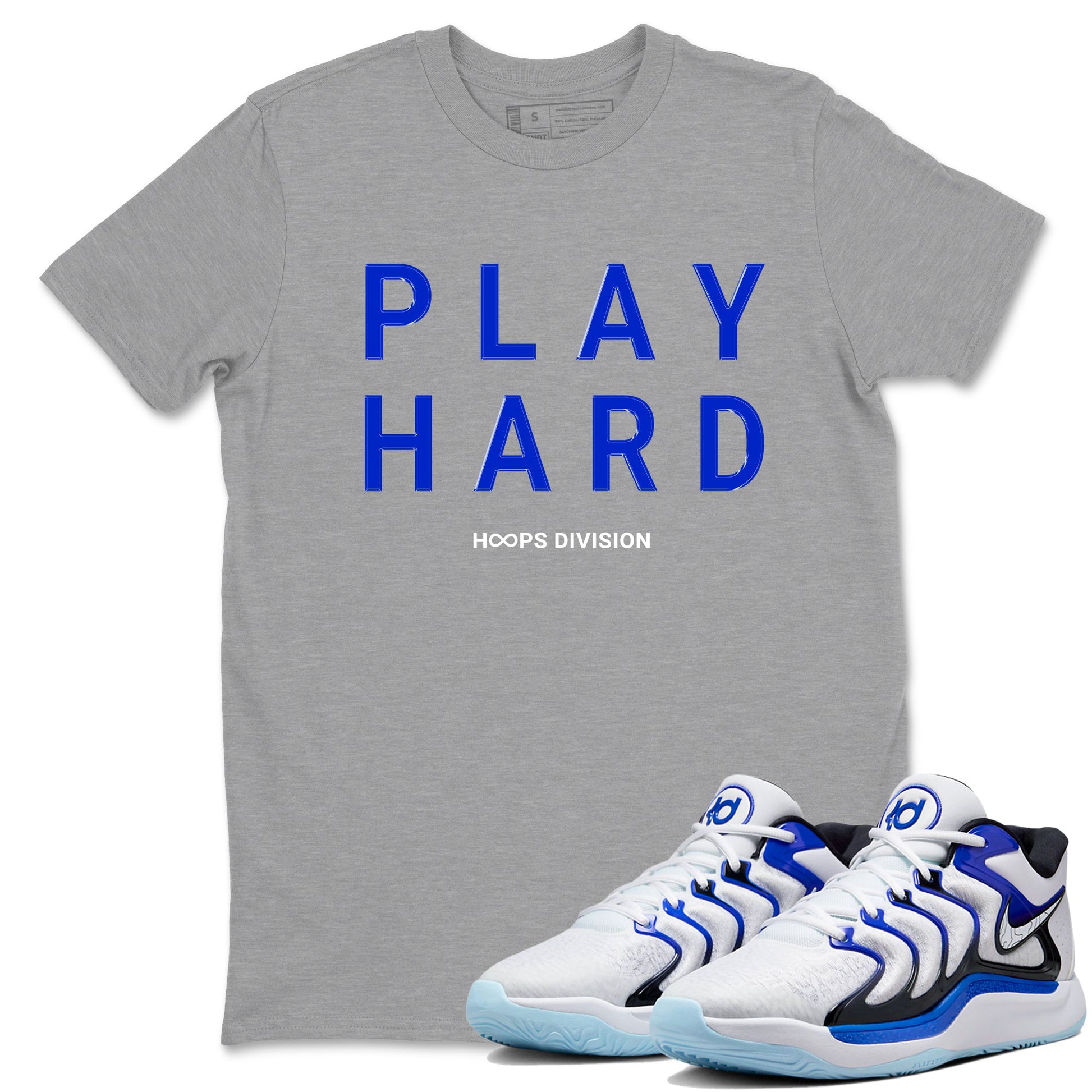Sneaker Threads – Sneaker Tees To Match Nike KD 17 Penny – Play Hard Graphic Tee Heather Grey 1. Perfect for Jordan releases 2025 colorways. Perfect for Kevin Durant basketball sneaker releases and retro Penny-inspired 2025 colorways.