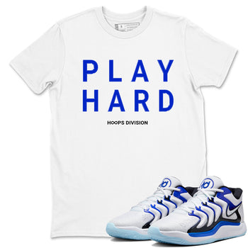 Sneaker Threads – Sneaker Tees To Match Nike KD 17 Penny – Play Hard Graphic Tee White 1. Perfect for Jordan releases 2025 colorways. Perfect for Kevin Durant basketball sneaker releases and retro Penny-inspired 2025 colorways.