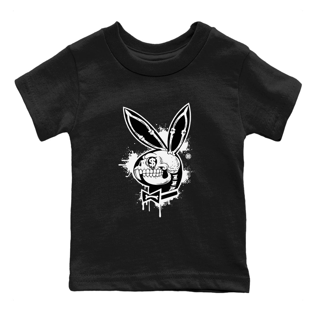 AJ4 White Thunder shirts to match jordans Playskull sneaker match tees Air Jordan 4 White Thunder SNRT Sneaker Tees streetwear brand Baby and Youth Black 2 cotton tee