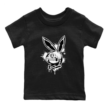 AJ4 White Thunder shirts to match jordans Playskull sneaker match tees Air Jordan 4 White Thunder SNRT Sneaker Tees streetwear brand Baby and Youth Black 2 cotton tee