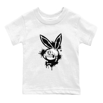 AJ4 White Thunder shirts to match jordans Playskull sneaker match tees Air Jordan 4 White Thunder SNRT Sneaker Tees streetwear brand Baby and Youth White 2 cotton tee