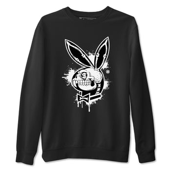 AJ4 White Thunder shirts to match jordans Playskull sneaker match tees Air Jordan 4 White Thunder SNRT Sneaker Tees streetwear brand Black 2 unisex cotton tee