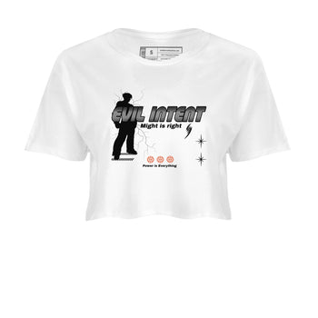 Foams One Jin shirts to match jordans Power Is Everything sneaker match tees Air Foamposite One Jin match shoes to clothes SNRT Sneaker Tees unisex cotton White 2 crop tee