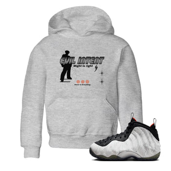 Foams One Jin shirts to match jordans Power Is Everything sneaker match tees Air Foamposite One Jin match shoes to clothes SNRT Sneaker Tees Youth Baby Heather Grey 1 tee