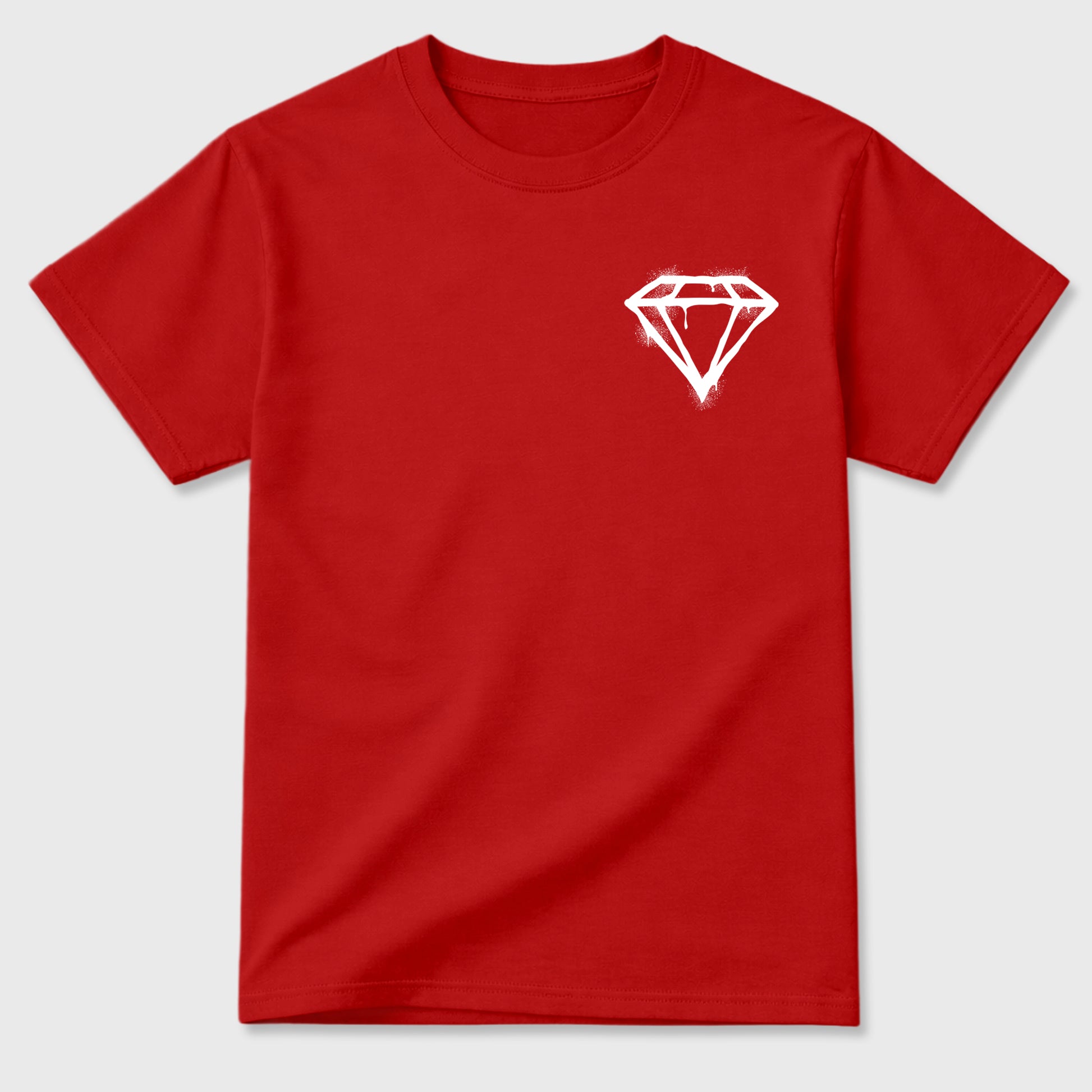 Pressure Makes Diamonds sneaker match t-shirt styled to complete your fit with the sneakers, shown in Red.