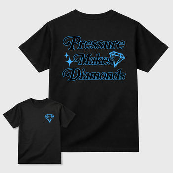Pressure Makes Diamonds sneaker match t-shirt styled to complete your fit with the sneakers, shown in Black.