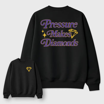 Pressure Makes Diamonds sneaker match t-shirt styled to complete your fit with the sneakers, shown in Black.