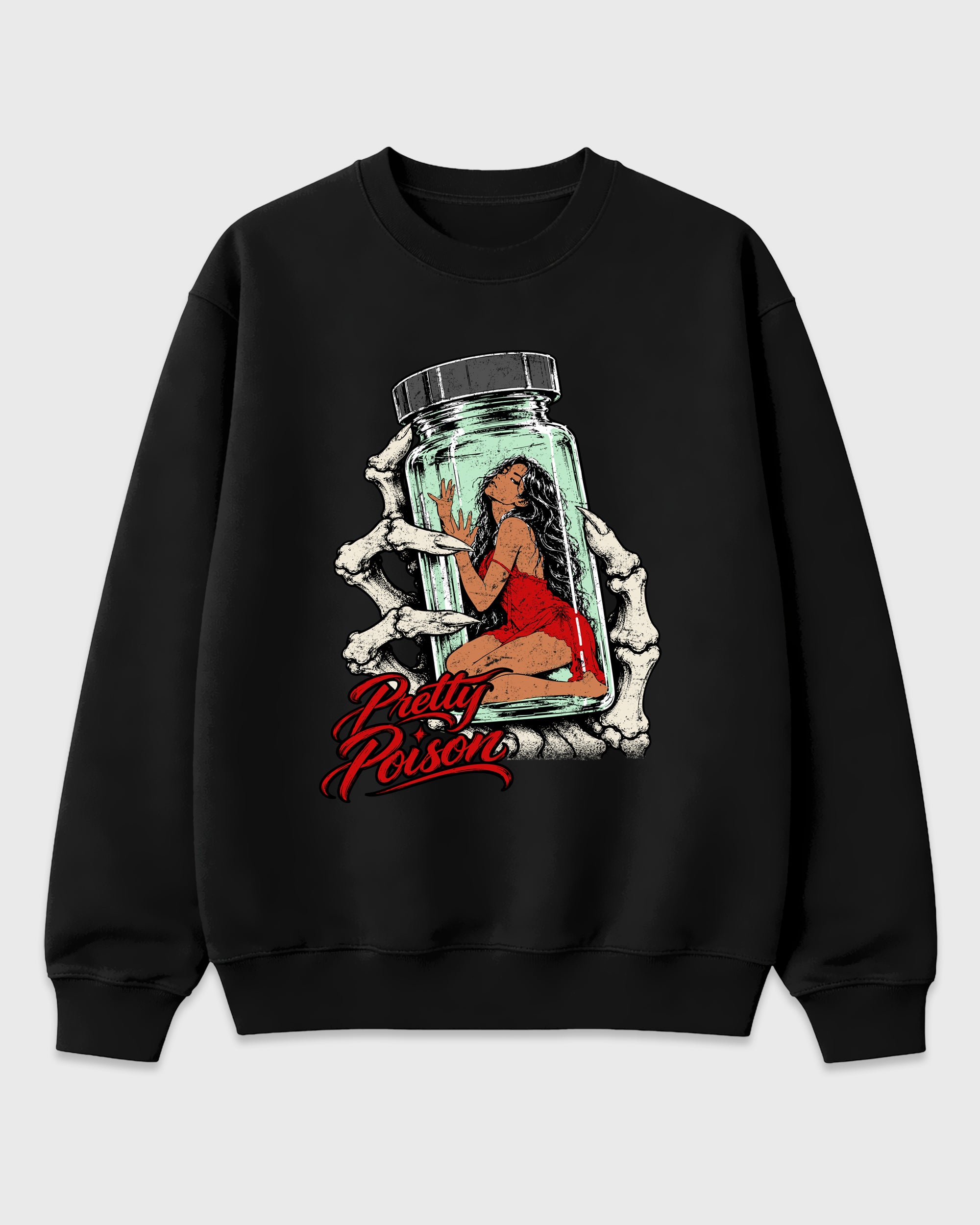 Pretty Poison Graphic T-Shirt featuring original streetwear artwork designed to match the Air Jordan 5 Halloween. Black 2 Graphic Tee.