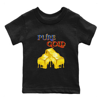 AJ1 Travis Scott Canary shirt to match jordans Pure Gold sneaker tees Air Jordan 1 Travis Scott Canary SNRT sneaker release tees baby toddler Black 2 cotton Shirt