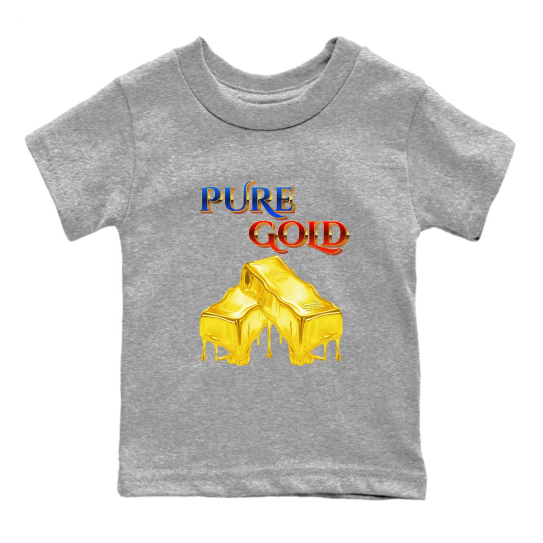 AJ1 Travis Scott Canary shirt to match jordans Pure Gold sneaker tees Air Jordan 1 Travis Scott Canary SNRT sneaker release tees baby toddler Heather Grey 2 cotton Shirt