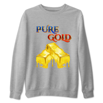 AJ1 Travis Scott Canary shirt to match jordans Pure Gold sneaker tees Air Jordan 1 Travis Scott Canary SNRT Sneaker Release Tees unisex cotton Heather Grey 2 crew neck shirt