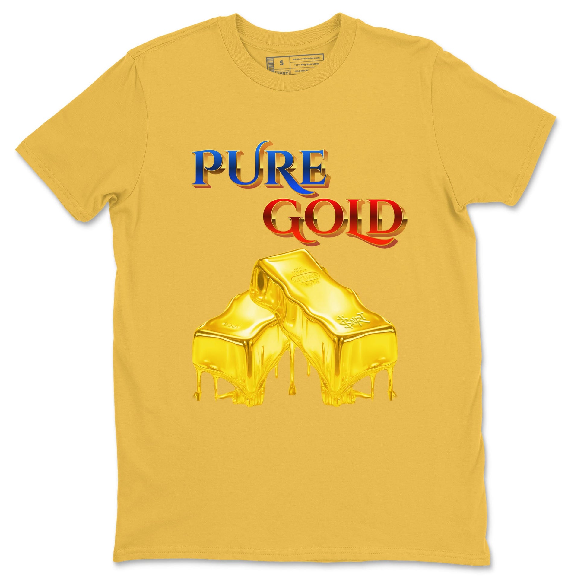 AJ1 Travis Scott Canary shirt to match jordans Pure Gold sneaker tees Air Jordan 1 Travis Scott Canary SNRT Sneaker Release Tees unisex cotton Daisy 2 crew neck shirt