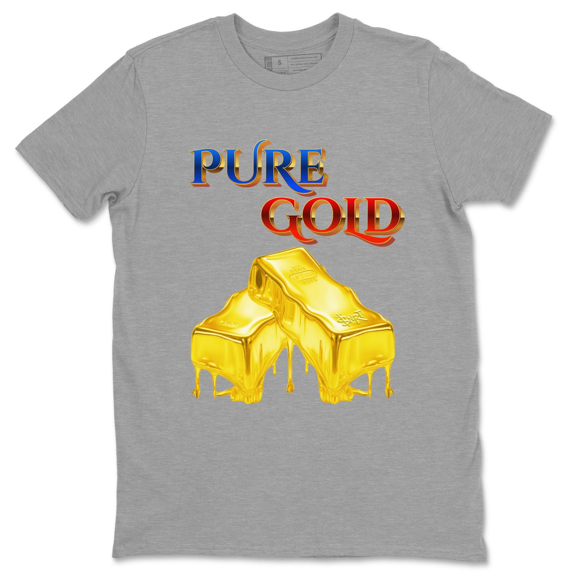 AJ1 Travis Scott Canary shirt to match jordans Pure Gold sneaker tees Air Jordan 1 Travis Scott Canary SNRT Sneaker Release Tees unisex cotton Heather Grey 2 crew neck shirt