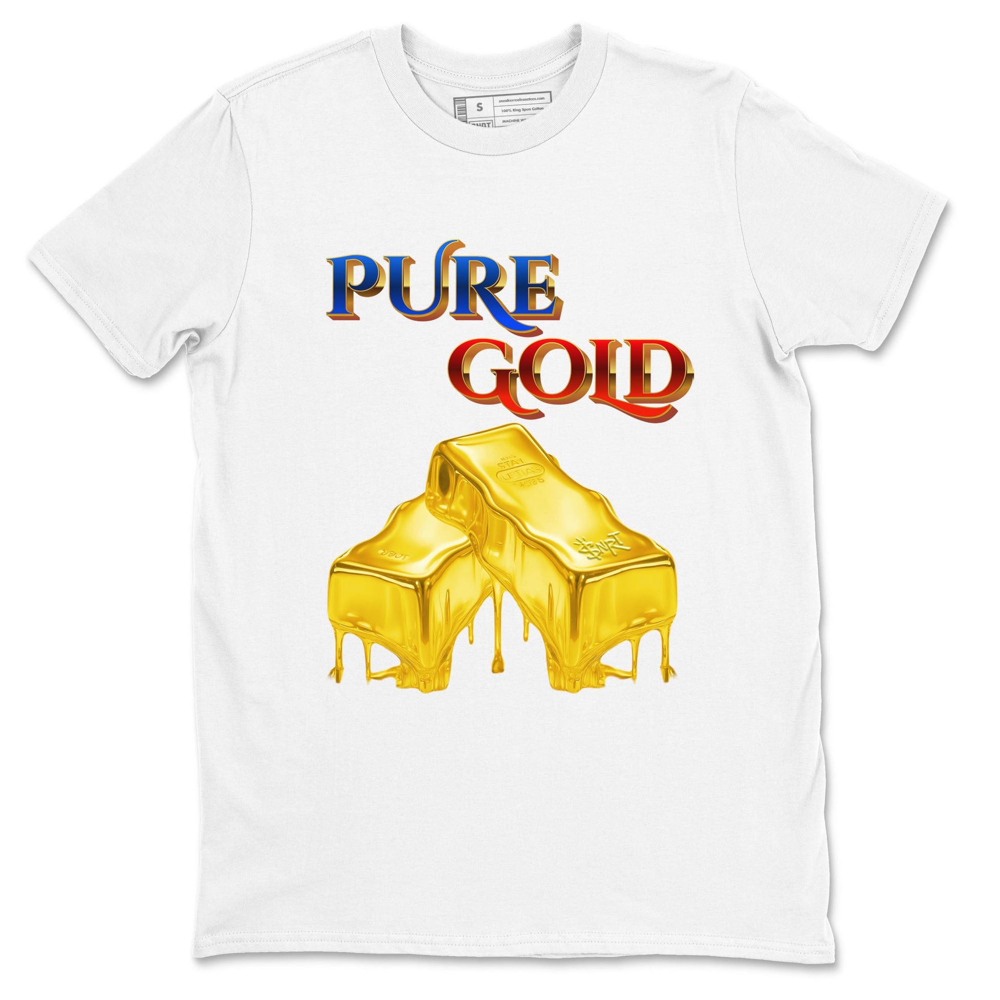 AJ1 Travis Scott Canary shirt to match jordans Pure Gold sneaker tees Air Jordan 1 Travis Scott Canary SNRT Sneaker Release Tees unisex cotton White 2 crew neck shirt