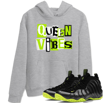 Foams One Black Volt best t shirts to wear with jordans Queen Vibes sneaker match tees Air Foamposite One Black Volt match shoes to clothes SNRT Sneaker Tees unisex cotton Heather Grey 1 shirts