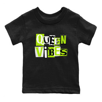 Foams One Black Volt best t shirts to wear with jordans Queen Vibes sneaker match tees Air Foamposite One Black Volt match shoes to clothes SNRT Sneaker Tees Youth Baby Black 2 tee