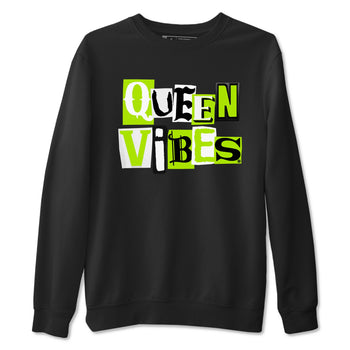 Foams One Black Volt best t shirts to wear with jordans Queen Vibes sneaker match tees Air Foamposite One Black Volt match shoes to clothes SNRT Sneaker Tees unisex cotton Black 2 shirts