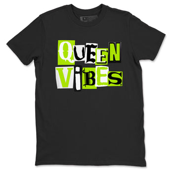 Foams One Black Volt best t shirts to wear with jordans Queen Vibes sneaker match tees Air Foamposite One Black Volt match shoes to clothes SNRT Sneaker Tees unisex cotton Black 2 shirts