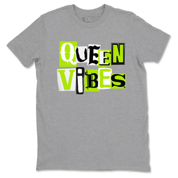 Foams One Black Volt best t shirts to wear with jordans Queen Vibes sneaker match tees Air Foamposite One Black Volt match shoes to clothes SNRT Sneaker Tees unisex cotton Heather Grey 2 shirts