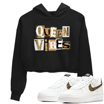 Air Force 1 Ivory Snake shirt to match jordans Queen Vibes sneaker tees Air Force 1 Ivory Snake SNRT Sneaker Release Tees Black 1 crop length shirt