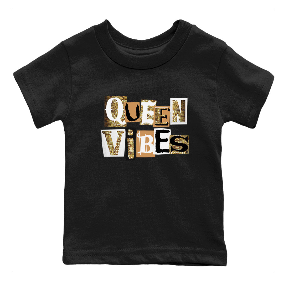 Air Force 1 Ivory Snake shirt to match jordans Queen Vibes sneaker tees Air Force 1 Ivory Snake SNRT sneaker release tees baby toddler Black 2 cotton Shirt