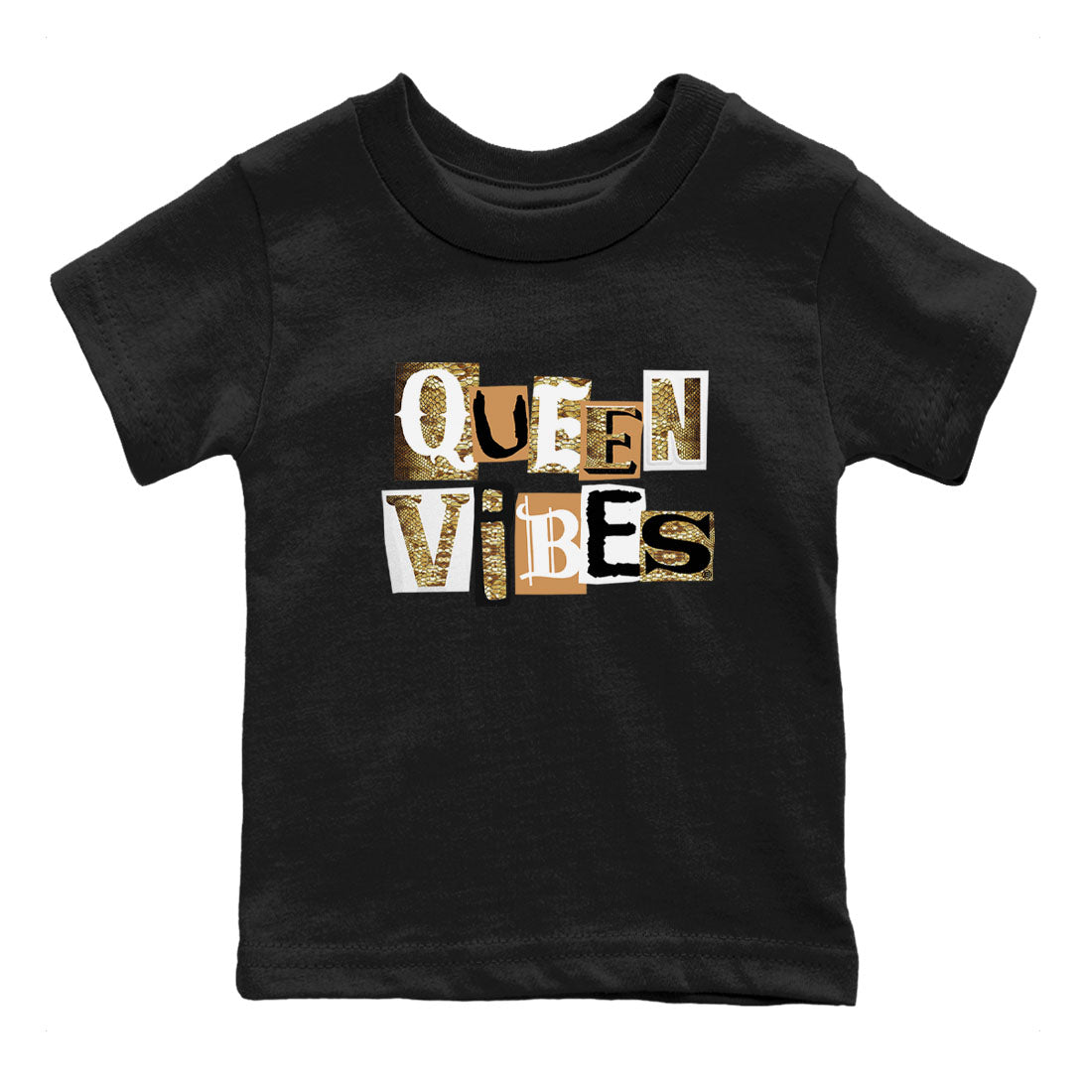 Air Force 1 Ivory Snake shirt to match jordans Queen Vibes sneaker tees Air Force 1 Ivory Snake SNRT sneaker release tees baby toddler Black 2 cotton Shirt