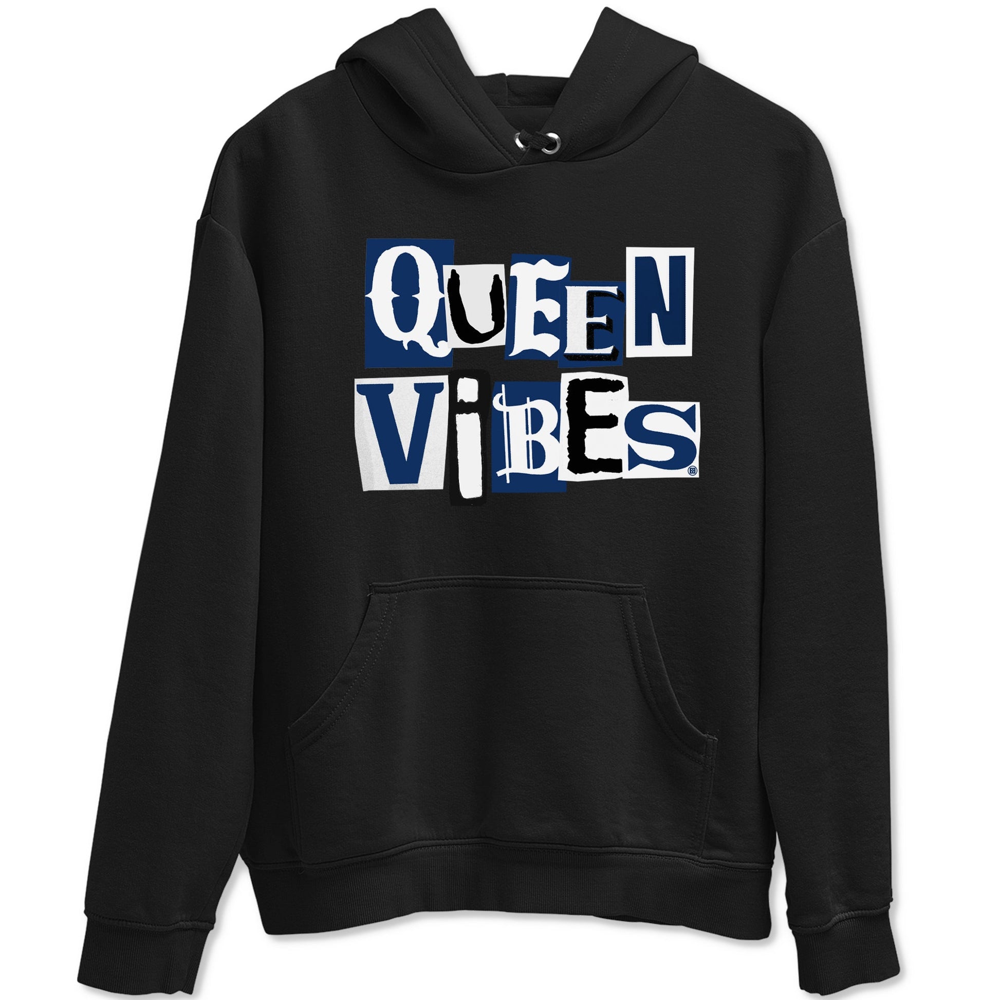 1s Midnight Navy shirts to match jordans Queen Vibes sneaker match tees Air Jordan 1 Midnight Navy match shoes to clothes SNRT Sneaker Tees unisex cotton Black 2 shirts