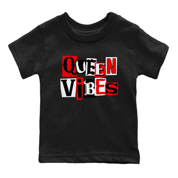 11s Bred Velvet shirts to match jordans Queen Vibes sneaker match tees Air Jordan 11 Retro Bred Velvet match shoes to clothes SNRT Sneaker Tees Youth Baby Black 2 tee