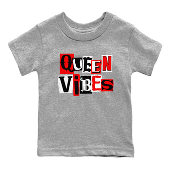 11s Bred Velvet shirts to match jordans Queen Vibes sneaker match tees Air Jordan 11 Retro Bred Velvet match shoes to clothes SNRT Sneaker Tees Youth Baby Heather Grey 2 tee