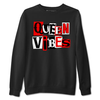 11s Bred Velvet shirts to match jordans Queen Vibes sneaker match tees Air Jordan 11 Retro Bred Velvet match shoes to clothes SNRT Sneaker Tees unisex cotton Black 2 shirts