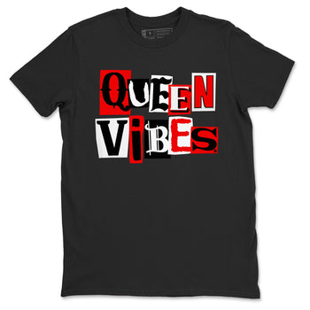 11s Bred Velvet shirts to match jordans Queen Vibes sneaker match tees Air Jordan 11 Retro Bred Velvet match shoes to clothes SNRT Sneaker Tees unisex cotton Black 2 shirts