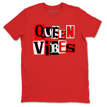11s Bred Velvet shirts to match jordans Queen Vibes sneaker match tees Air Jordan 11 Retro Bred Velvet match shoes to clothes SNRT Sneaker Tees unisex cotton Red 2 shirts