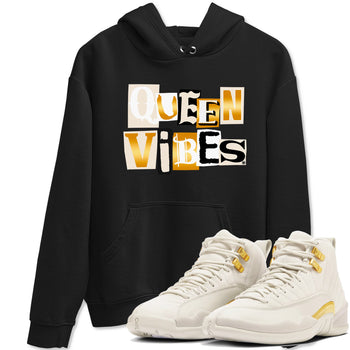 12s Phantom shirts to match jordans Queen Vibes sneaker match tees Air Jordan 12 WMNS Phantom match shoes to clothes SNRT Sneaker Tees unisex cotton Black 1 shirts