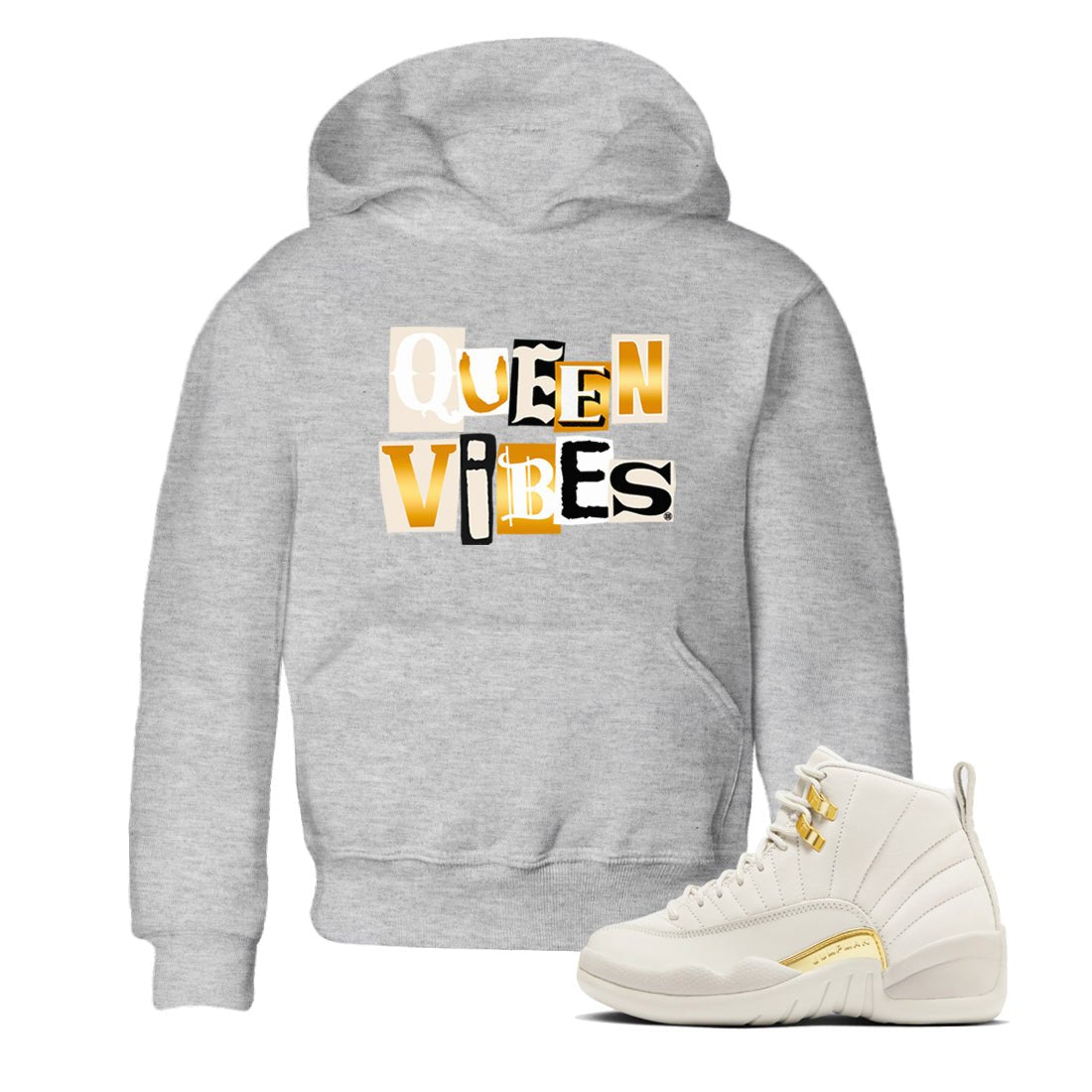 12s Phantom shirts to match jordans Queen Vibes sneaker match tees Air Jordan 12 WMNS Phantom match shoes to clothes SNRT Sneaker Tees Youth Baby Heather Grey 1 tee