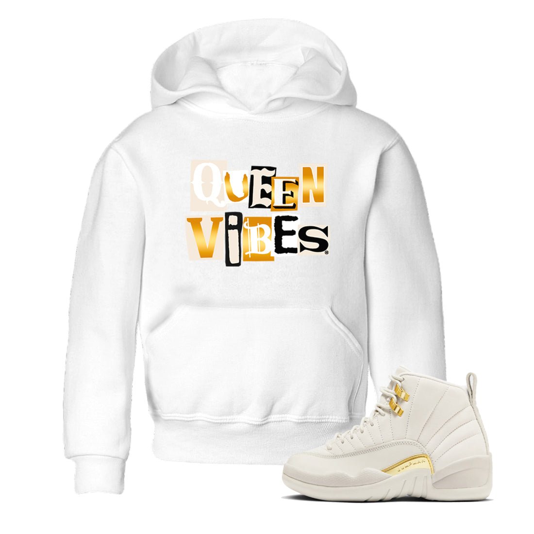 12s Phantom shirts to match jordans Queen Vibes sneaker match tees Air Jordan 12 WMNS Phantom match shoes to clothes SNRT Sneaker Tees Youth Baby White 1 tee