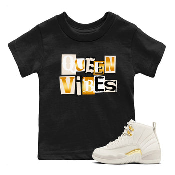 12s Phantom shirts to match jordans Queen Vibes sneaker match tees Air Jordan 12 WMNS Phantom match shoes to clothes SNRT Sneaker Tees Youth Baby Black 1 tee