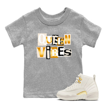 12s Phantom shirts to match jordans Queen Vibes sneaker match tees Air Jordan 12 WMNS Phantom match shoes to clothes SNRT Sneaker Tees Youth Baby Heather Grey 1 tee