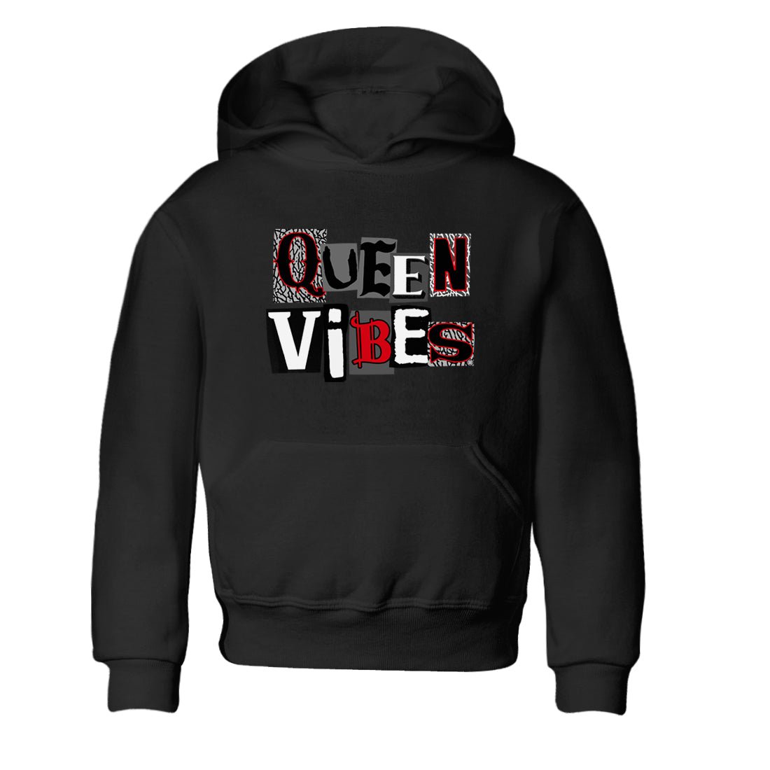 3s Black Cement shirts to match jordans Queen Vibes sneaker match tees Jordan 3 Retro Black Cement SNRT Sneaker Release Tees Youth Baby Black 2 crew neck shirts