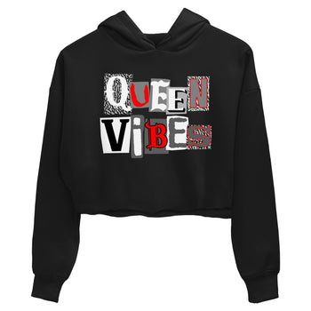 3s Cement Grey shirts to match jordans Queen Vibes sneaker match tees Air Jordan 3 Cement Grey SNRT Sneaker Tees streetwear brand Black 2 crop tee