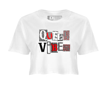 3s Cement Grey shirts to match jordans Queen Vibes sneaker match tees Air Jordan 3 Cement Grey SNRT Sneaker Tees streetwear brand White 2 crop tee