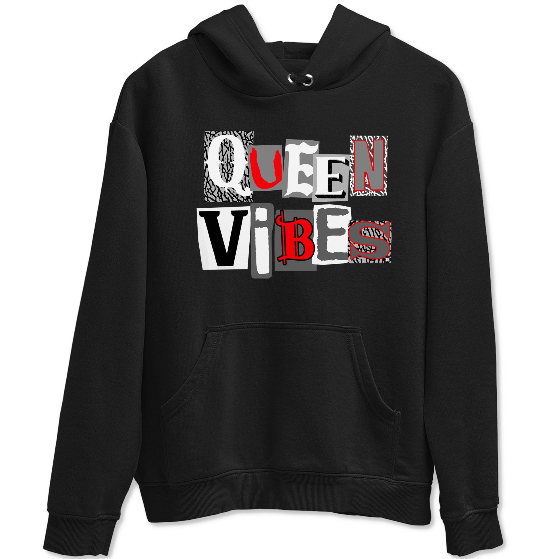 3s Cement Grey shirts to match jordans Queen Vibes sneaker match tees Air Jordan 3 Cement Grey SNRT Sneaker Tees streetwear brand Black 2 unisex cotton tee