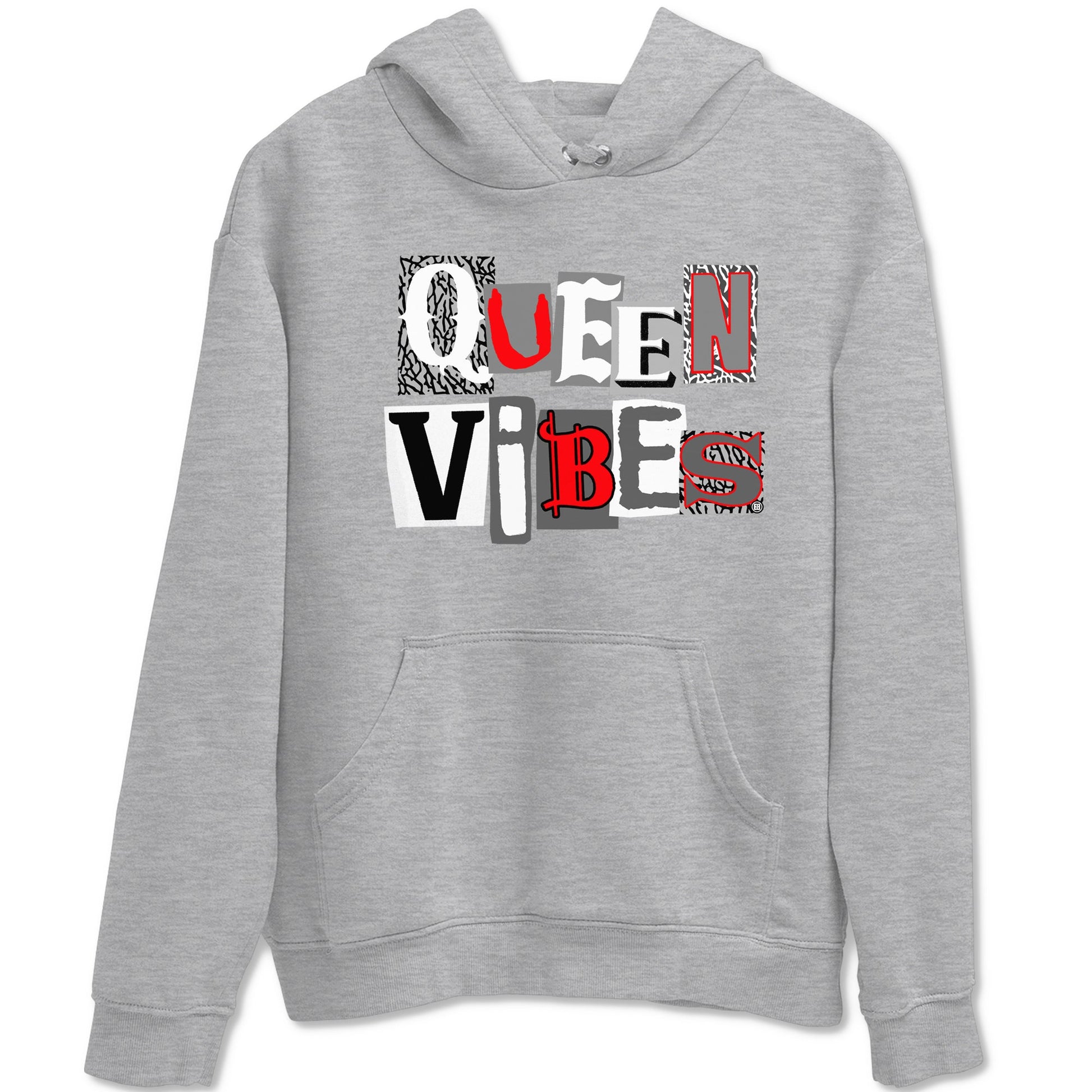 3s Cement Grey shirts to match jordans Queen Vibes sneaker match tees Air Jordan 3 Cement Grey SNRT Sneaker Tees streetwear brand Heather Grey 2 unisex cotton tee