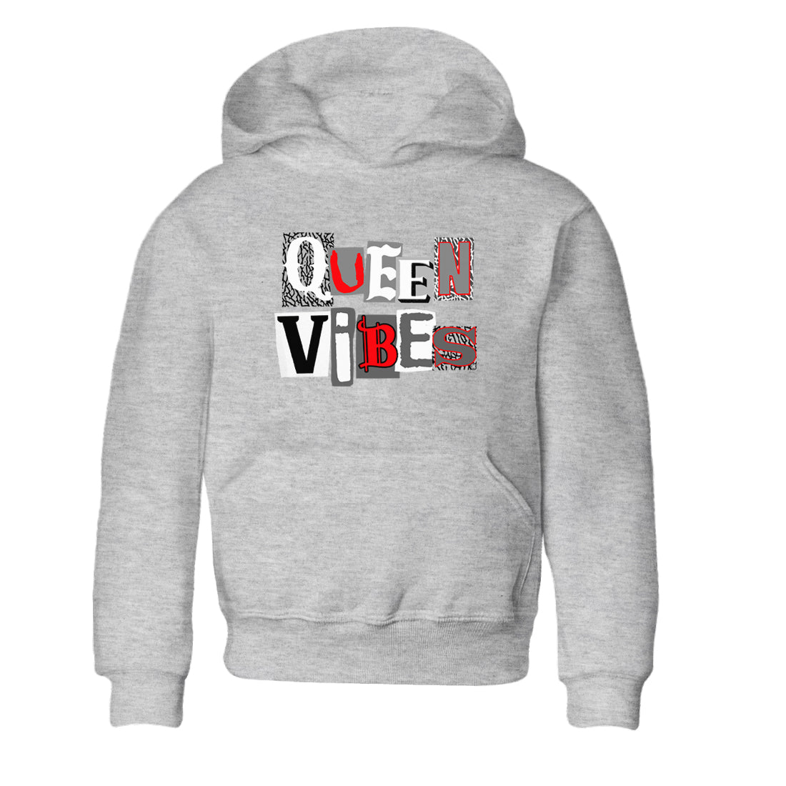 3s Cement Grey shirts to match jordans Queen Vibes sneaker match tees Air Jordan 3 Cement Grey SNRT Sneaker Tees streetwear brand Baby and Youth Heather Grey 2 cotton tee