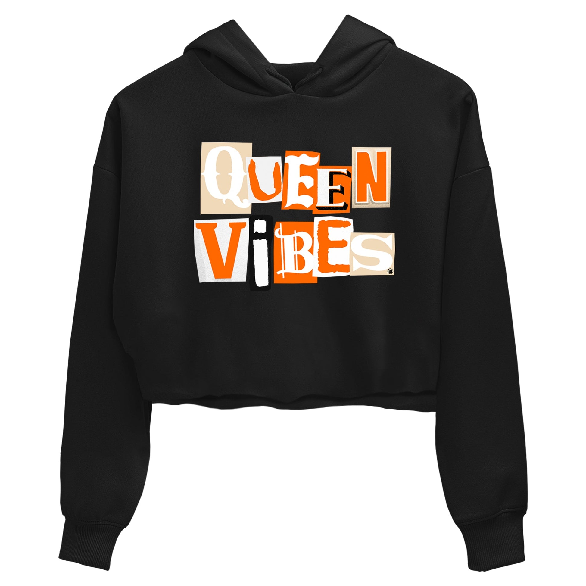 Queen Vibes womens crop tee made to vibe with the Air Jordan 3 Starfish sneakers — the perfect match in Black 2.