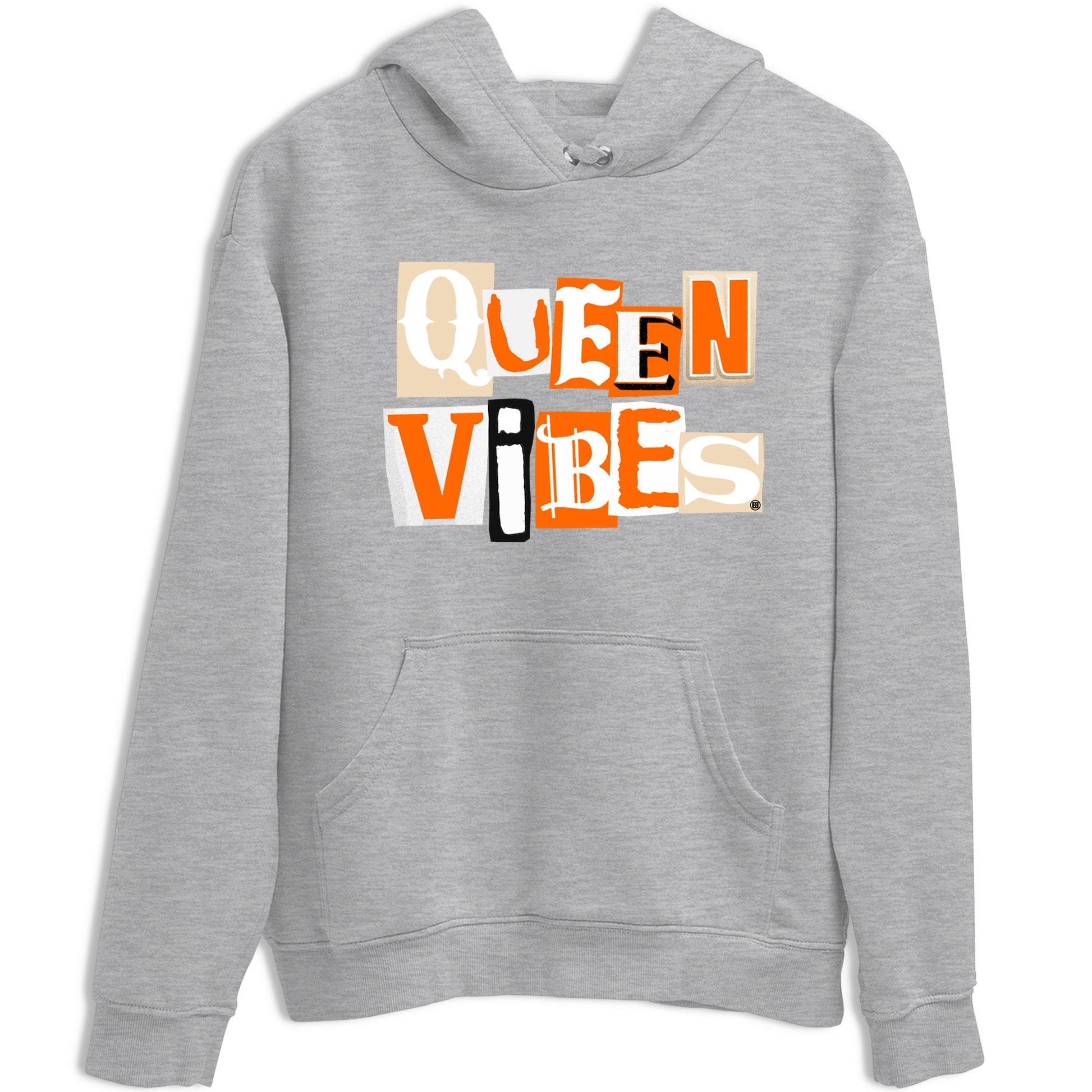 Queen Vibes sneaker match t-shirt styled to complete your fit with the Air Jordan 3 Starfish sneakers, shown in Heather Grey 2.