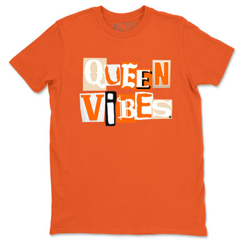 Queen Vibes sneaker match t-shirt styled to complete your fit with the Air Jordan 3 Starfish sneakers, shown in Orange 2.