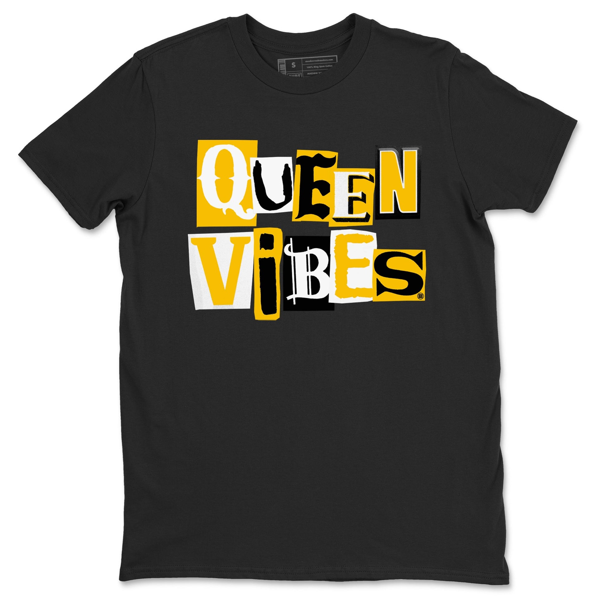 Dunk High Pollen shirts to match jordans Queen Vibes sneaker match tees Dunk High Pollen match shoes to clothes SNRT Sneaker Tees unisex cotton Black 2 shirts