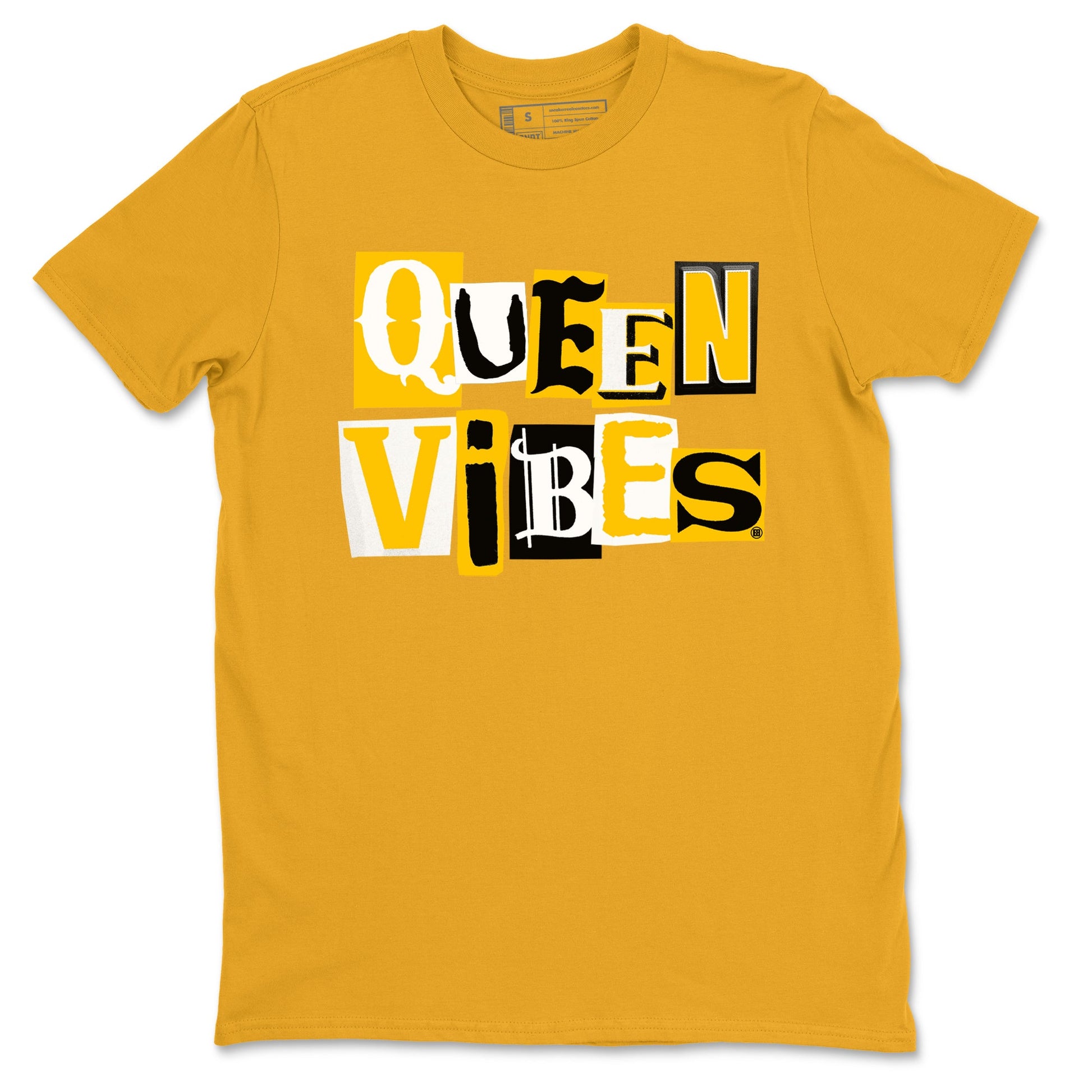 Dunk High Pollen shirts to match jordans Queen Vibes sneaker match tees Dunk High Pollen match shoes to clothes SNRT Sneaker Tees unisex cotton Gold 2 shirts