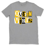 Dunk High Pollen shirts to match jordans Queen Vibes sneaker match tees Dunk High Pollen match shoes to clothes SNRT Sneaker Tees unisex cotton Heather Grey 2 shirts