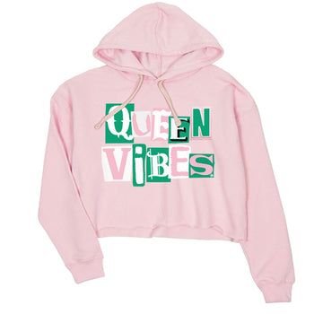 Dunk Low Medium Soft Pink Malachite shirt to match jordans Queen Vibes sneaker tees Dunks Medium Soft Pink Malachite Streetwear Brand SNRT Sneaker Release Tees Pink 2 crop length shirt